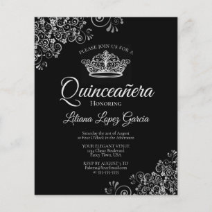 Extravagantes Silver & Black BUDGET - Quinceañera