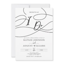 Extravagantes Skript, bevor wir "I Do" Probe Abend