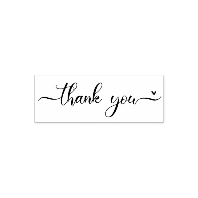 Extravagantes Skript Vielen Dank Permastempel (Design)