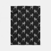 Extravagantes Standardpudel-Silhouette-Muster