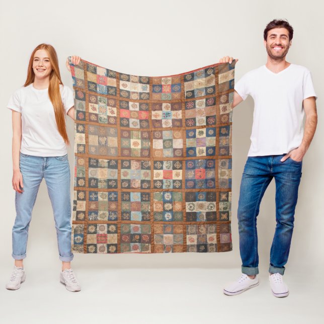 Extravagantes Steppchen Fleecedecke (Beispiel)