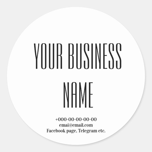 Extravagantes stilvolles Café, Bäckerei, Catering Runder Aufkleber (Vorderseite)