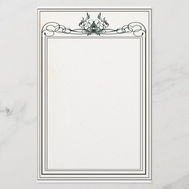 Extravagantes viktorianisches Briefpapier 2 (Vorderseite)