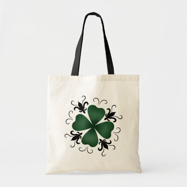 Extravagantes Viktorianisches Kleeblatt Tragetasche (Vorne)