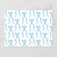 Extravagantes Watercolor Blue Bow-Muster