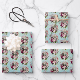 Extravagantes Wonderland Weißes Kaninchen Geschenkpapier Set