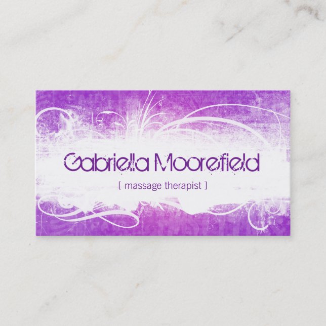 Extreame Schmutz-Massage-Therapie-Visitenkarten Visitenkarte (Vorderseite)