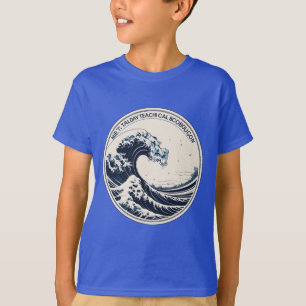 Extrem detailliertes Montabeach Ocean Wave Logo T-Shirt