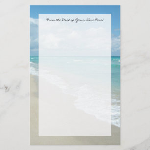 Extrem entspannend Strand Blick auf weißen Sand Briefpapier