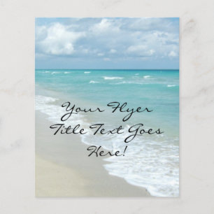 Extrem entspannend Strand Blick auf weißen Sand Flyer