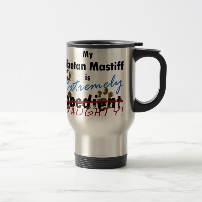 Extrem frecher tibetanischer Mastiff Reisebecher (Rechts)