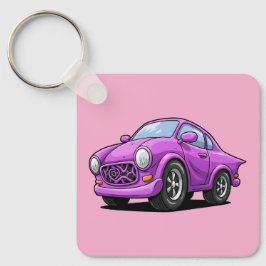 Extrem gebogene lila Auto-Kunst Schlüsselanhänger