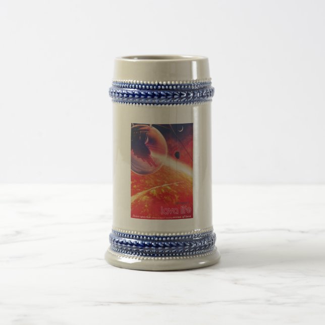 Extrem Hot Air Ballon auf Vulkanausschnitt Bierglas (Mittel)