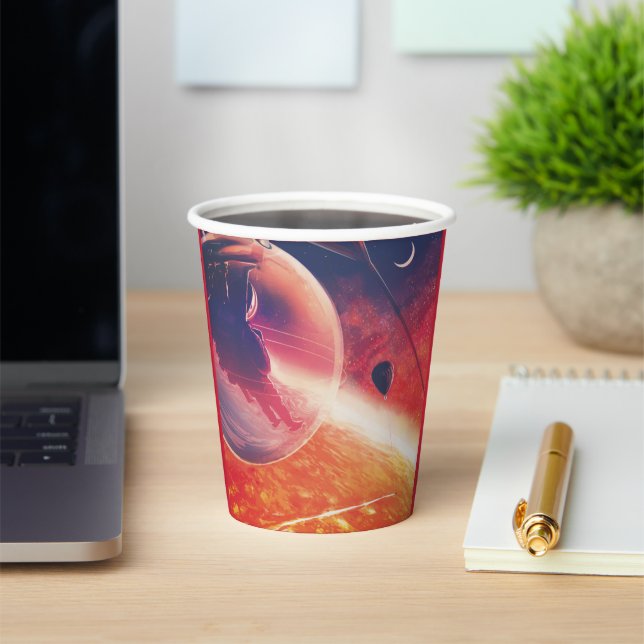 Extrem Hot Air Ballon auf Vulkanausschnitt Pappbecher (InSitu)