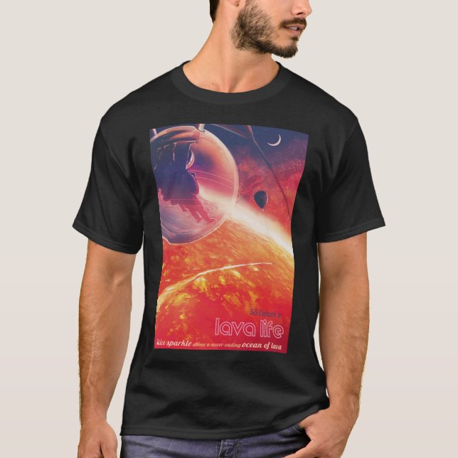 Extrem Hot Air Ballon auf Vulkanausschnitt T-Shirt (Vorderseite)