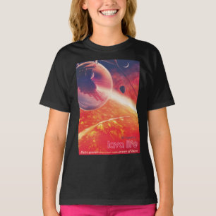 Extrem Hot Air Ballon auf Vulkanausschnitt T-Shirt