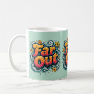 Extrem Retro 70er Psychedelic Groovy Hippie Kaffeetasse