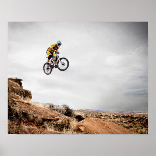 Extrem Sports Poster: Typ auf dem Bike macht Trick Poster