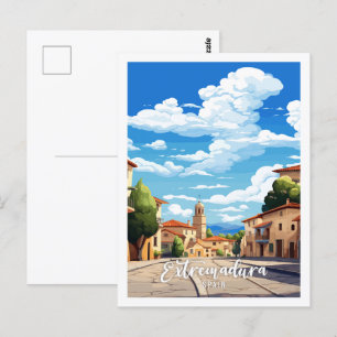 Extremadura Spanien Vintage-Reise Postkarte