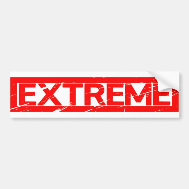 Extreme Briefmarke Autoaufkleber (Vorne)