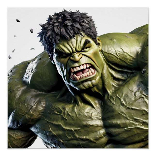 Extreme Close-Up of the Enraged Hulk Poster (Vorderseite)