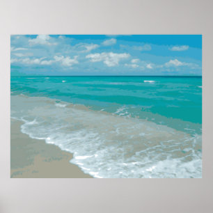 Extreme Entspannungs-Strand-Ansicht-Grafik Poster