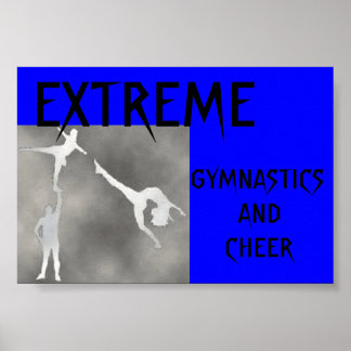 EXTREME GYMNASTIK UND CHEER POSTER