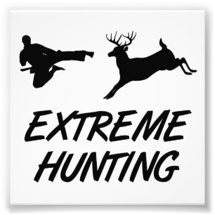 Extreme Hunting Karate Kick Deer Fotodruck