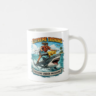 Extreme Ironing Shark Mug Kaffeetasse