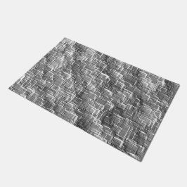 Extreme Overlay von grau geprägten Quadraten Fußmatte
