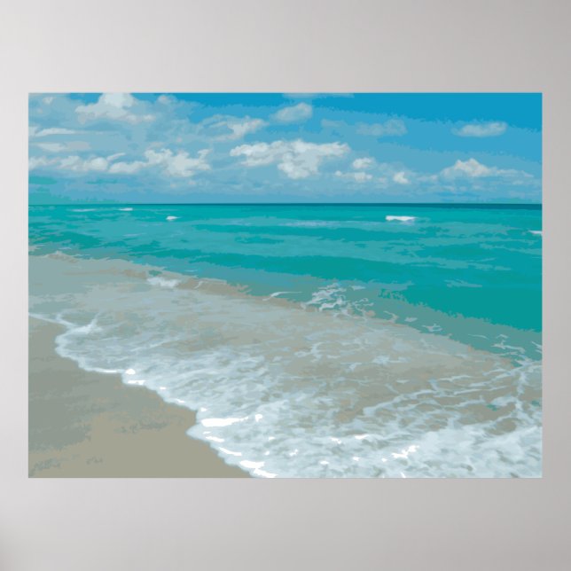 Extreme Relaxation Beach View Grafik Poster (Vorne)