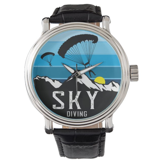 Extreme Skydiving Parachute Sports Watch Armbanduhr (Vorderseite)