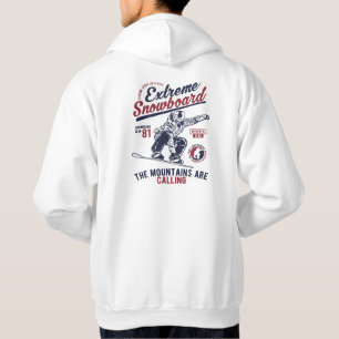 Extreme Snowboard, die Berge rufen Hoodie
