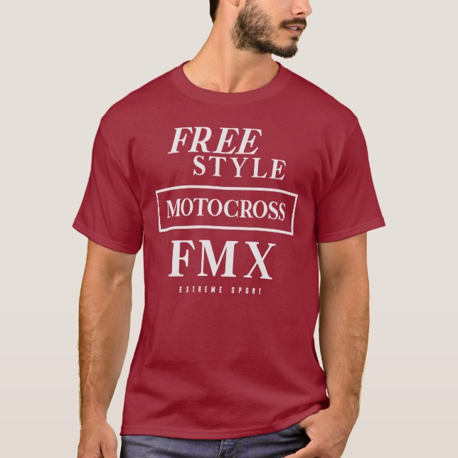 Extreme Sport Freestyle Motocross FMX T-Shirt (Vorderseite)