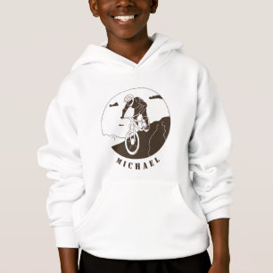 Extreme Sport Mountain Biking Radfahrer Name Hoodie