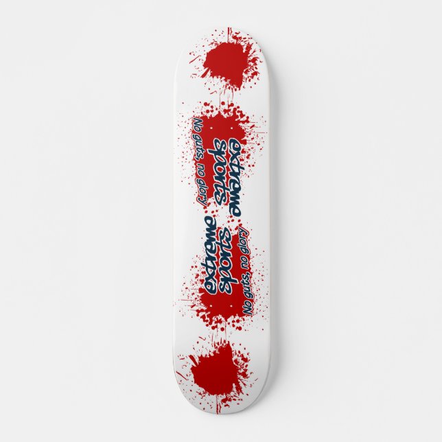 Extreme Sports Blood Spatter Skateboard (Vorne)