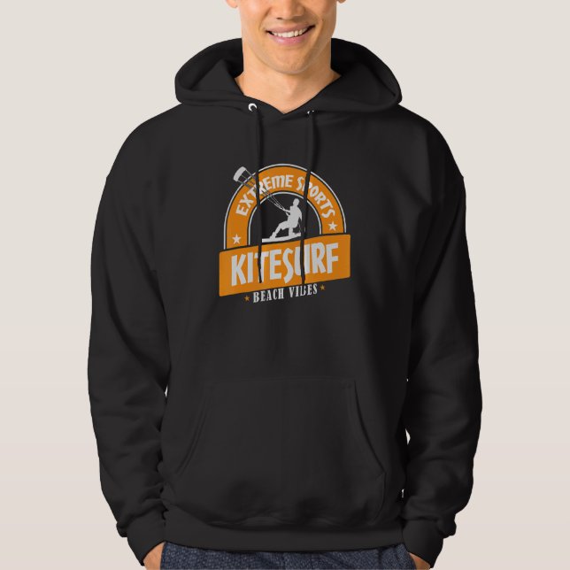 Extreme Sports Kitesurf Beach Vibes Hoodie (Vorderseite)