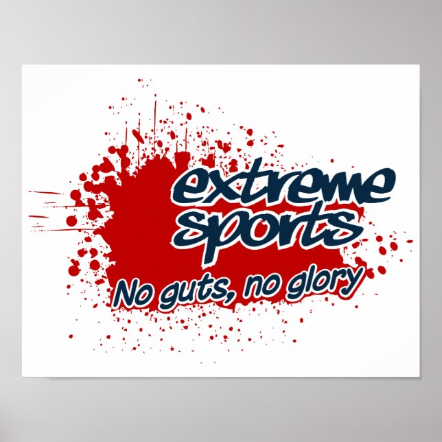 Extreme Sports Poster, anpassbar Poster (Vorne)