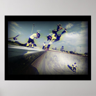 Extreme Sports Poster:Skateboarder machen Tricks Poster
