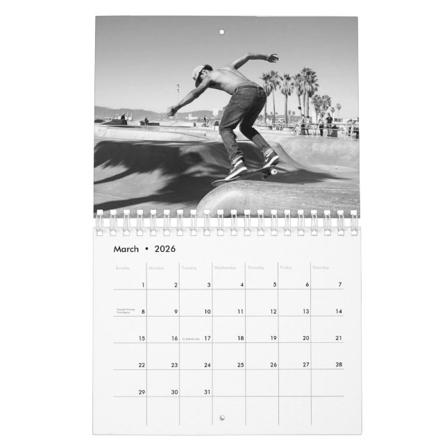 Extreme Sports, Skateboard, MotoX, Bike-Kalender Kalender (Mär 2026)