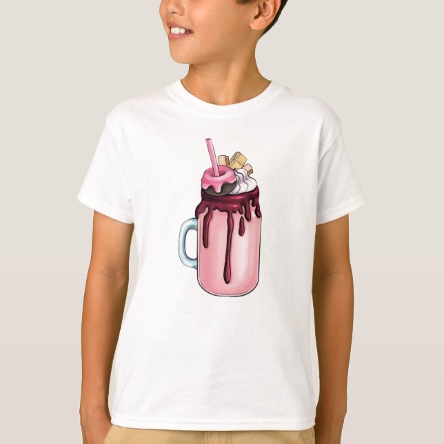 Extreme Strawberry Milkshake T-Shirt (Vorderseite)