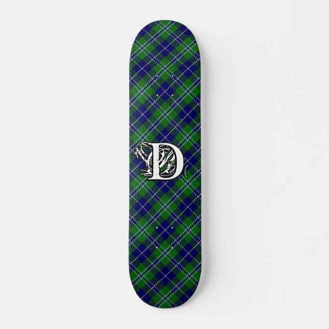 Extreme Tartan Clan Douglas Monogram Skateboard (Vorne)