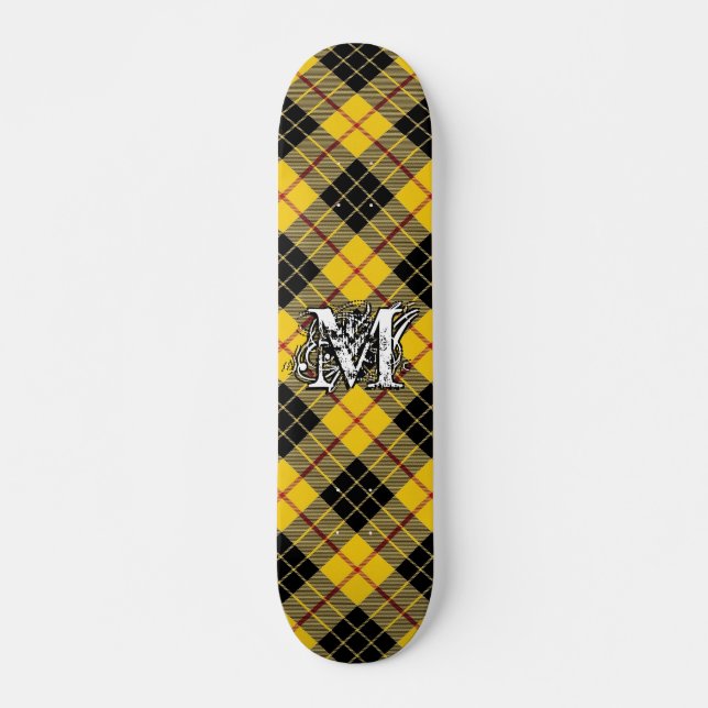Extreme Tartan Clan MacLeod von Lewis Monogram Skateboard (Vorne)