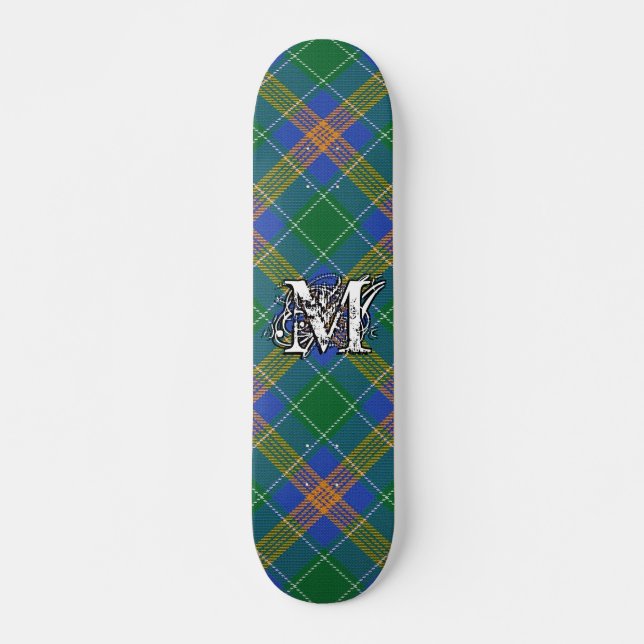 Extreme Tartan Irish Clan MacAuliffe McAuliffe Skateboard (Vorne)