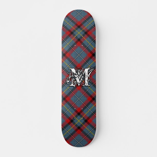 Extreme Tartan Irish Clan MacNamara McNamara Skateboard (Vorne)