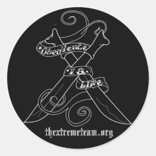 Extreme-Team-Aufkleber Runder Aufkleber