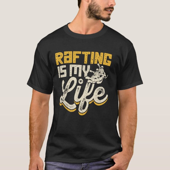 Extreme Whitewater Rafting Spannung T-Shirt (Vorderseite)