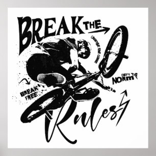 Extremer BMX-Freestyle-Fahrer Poster