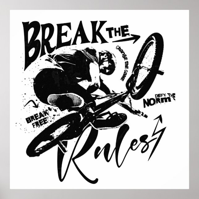 Extremer BMX-Freestyle-Fahrer Poster (Vorne)