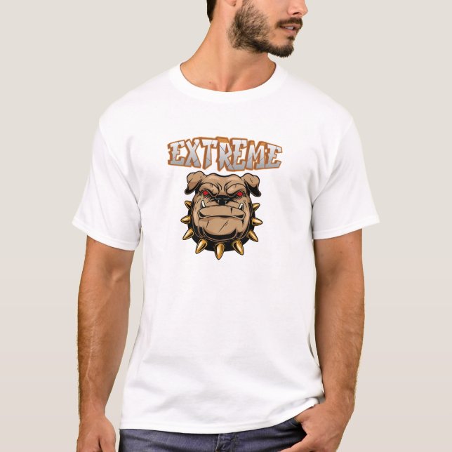 Extremer Bulldogge. T-Shirt (Vorderseite)